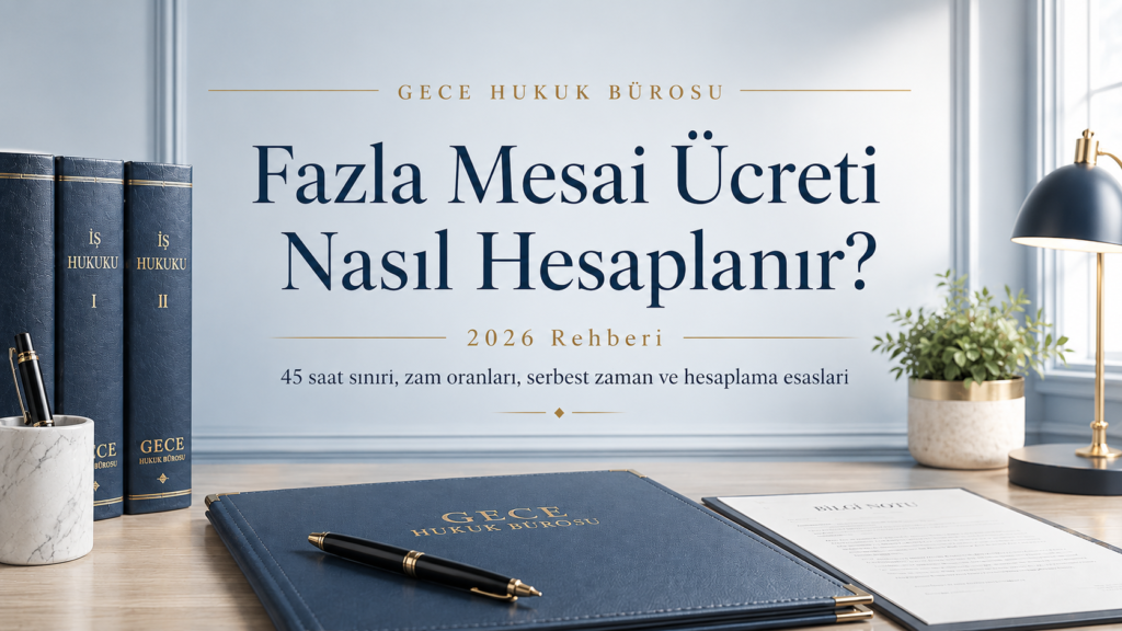 Fazla mesai ücreti nasıl hesaplanır sorusuna ilişkin 2026 yılı hesaplama rehberi kapak görseli