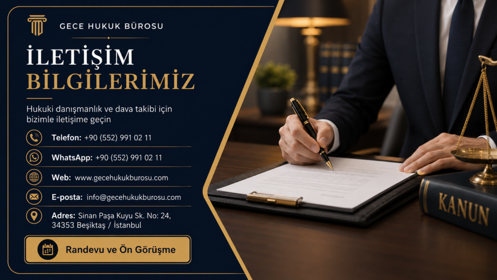 Gece Hukuk Bürosu İletişim Bilgileri