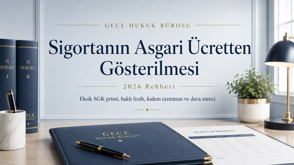 Sigortanın asgari ücretten gösterilmesi nedeniyle işçinin hakları, eksik SGK primi ve dava süreci