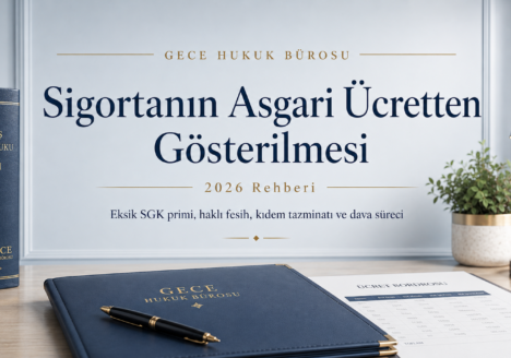 Sigortanın asgari ücretten gösterilmesi nedeniyle işçinin hakları, eksik SGK primi ve dava süreci